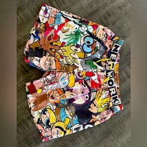 Fashionomics Colorful Cartoon Print Men Shorts Hybrids/limited edition